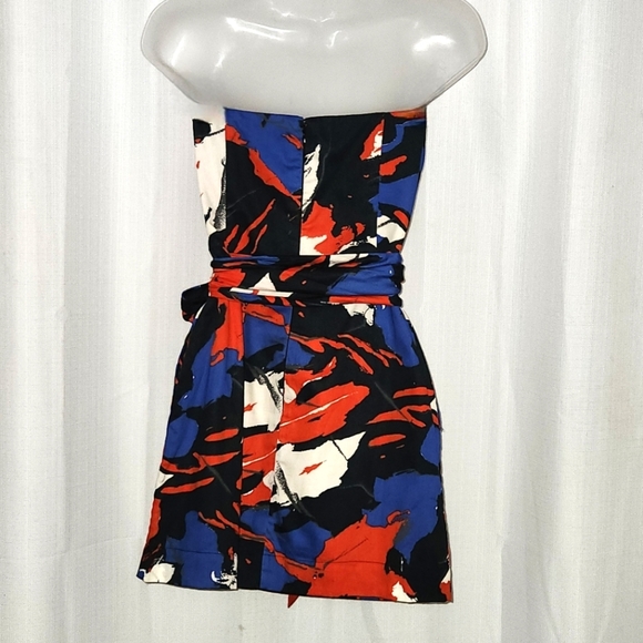 French Connection Strapless Mini Dress in Red, White, and Blue Size 4 - Picture 6 of 9